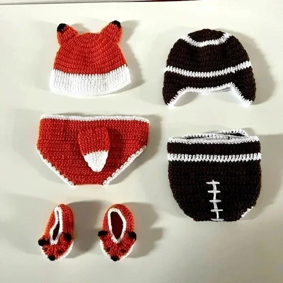 Newborn crochet Outfit For Pictures . - Picture 2 of 4